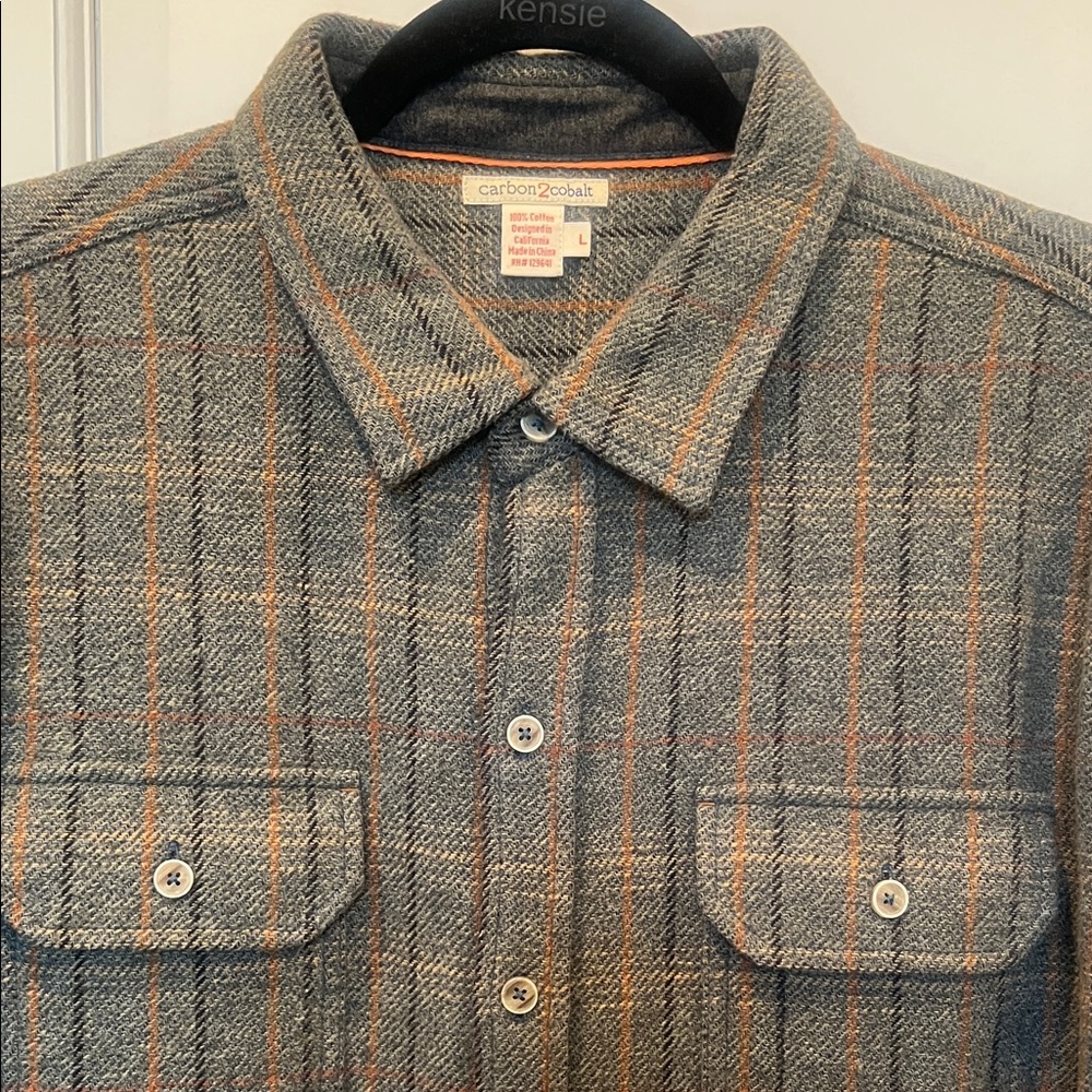 Carbon 2 Cobalt Green and Orange Men's Shirt/Jacket